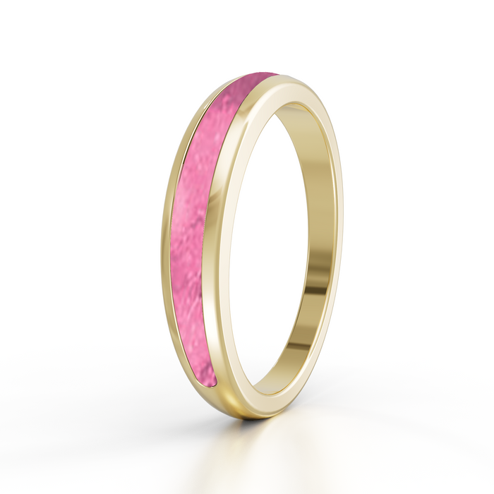 Always With Me Half Eternity Ashes Ring 9kt Gold (AWM-R4G)