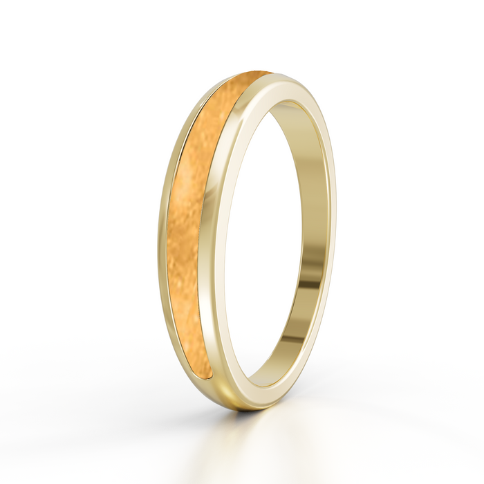 Always With Me Half Eternity Ashes Ring 9kt Gold (AWM-R4G)