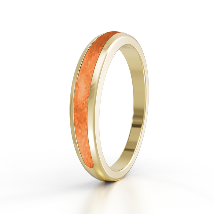 Always With Me Half Eternity Ashes Ring 9kt Gold (AWM-R4G)