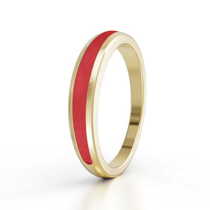 Always With Me Half Eternity Ashes Ring 9kt Gold (AWM-R4G)