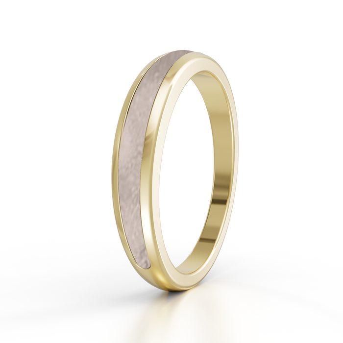 Always With Me Half Eternity Ashes Ring 9kt Gold (AWM-R4G)