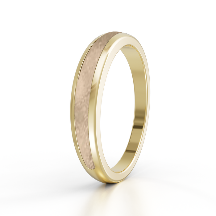 Always With Me Half Eternity Ashes Ring 9kt Gold (AWM-R4G)