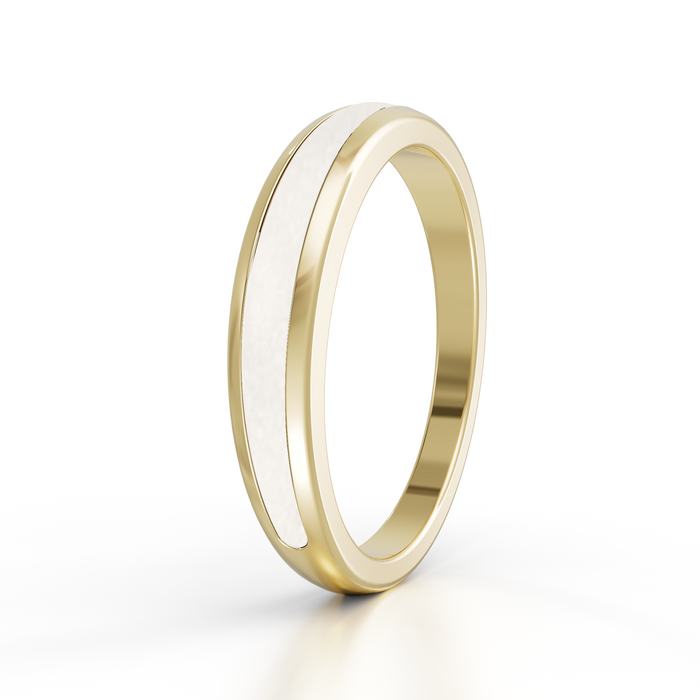 Always With Me Half Eternity Ashes Ring 9kt Gold (AWM-R4G)