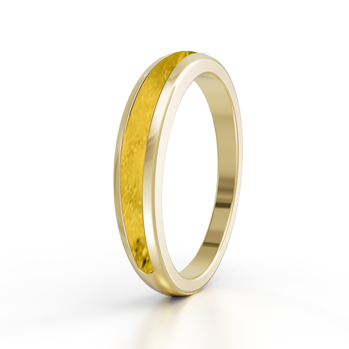 Always With Me Half Eternity Ashes Ring 9kt Gold (AWM-R4G)