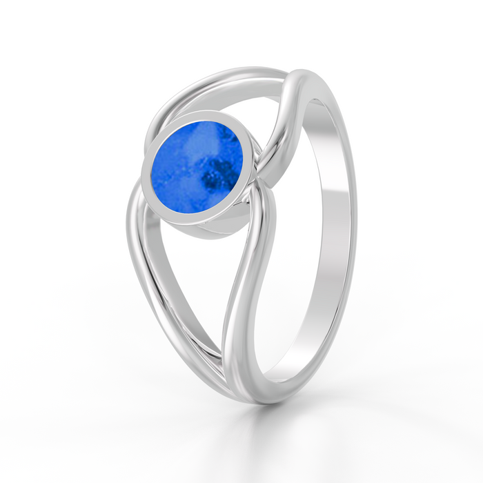 Always With Me Split Ashes Ring with Zircons  (AWM-R5S)