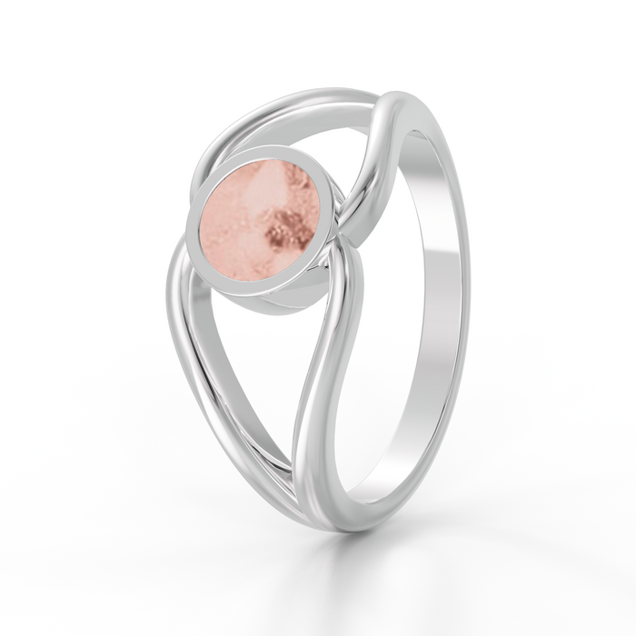 Always With Me Split Ashes Ring with Zircons  (AWM-R5S)