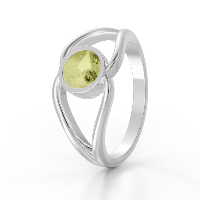 Always With Me Split Ashes Ring with Zircons  (AWM-R5S)