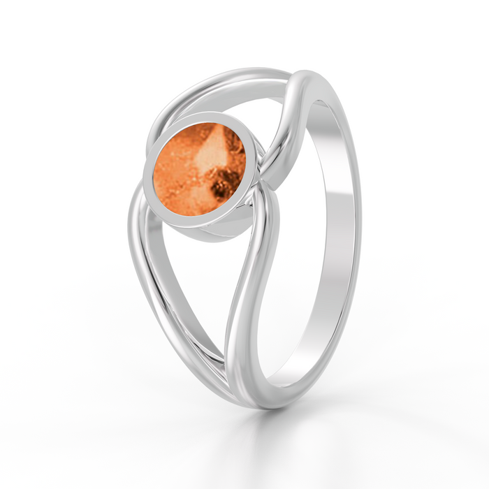 Always With Me Split Ashes Ring with Zircons  (AWM-R5S)