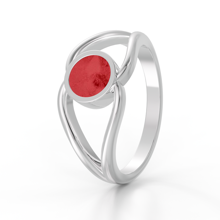 Always With Me Split Ashes Ring with Zircons  (AWM-R5S)