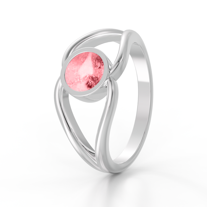 Always With Me Split Ashes Ring with Zircons  (AWM-R5S)