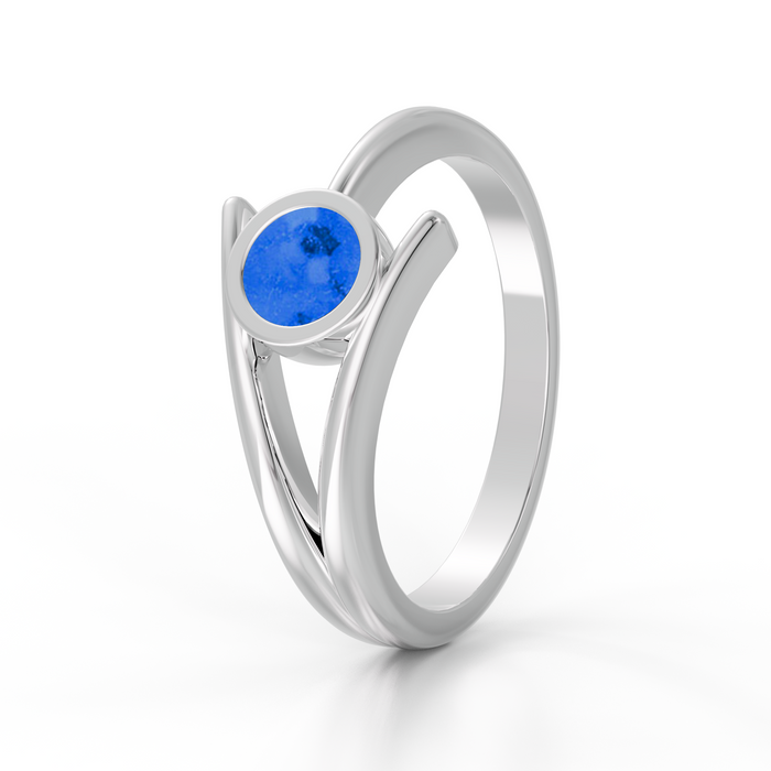 Always With Me Ashes Ring with Zircons  (AWM-R6S)
