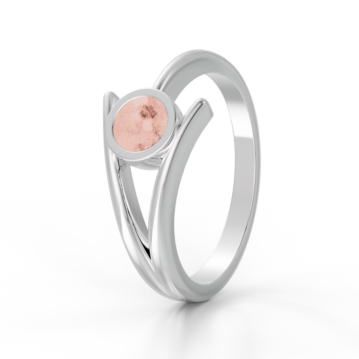 Always With Me Ashes Ring with Zircons  (AWM-R6S)