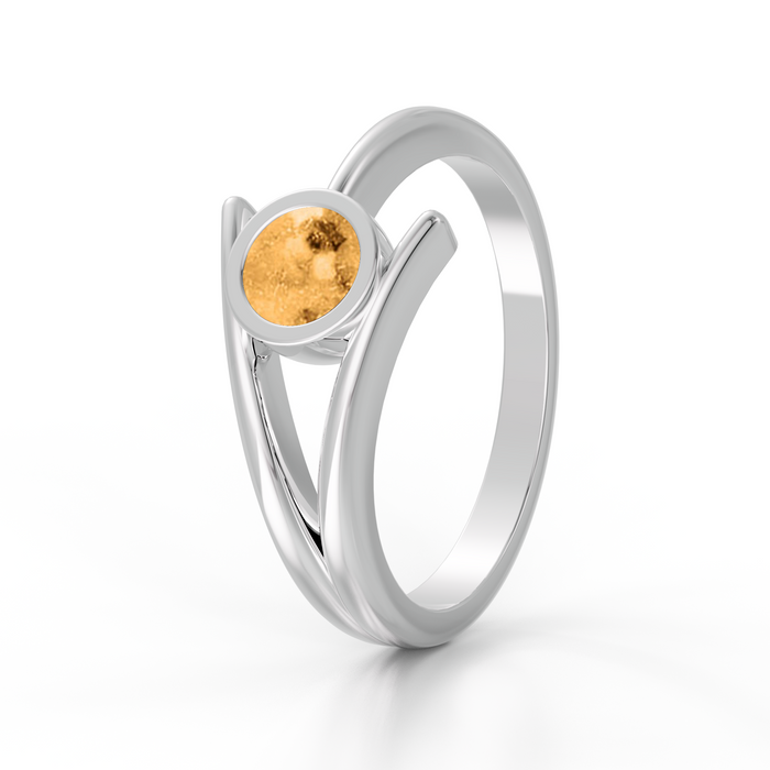 Always With Me Ashes Ring with Zircons  (AWM-R6S)