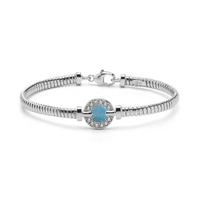 See You Memorial Ashes Bracelet with Zircon Circle Surround (BL 004)