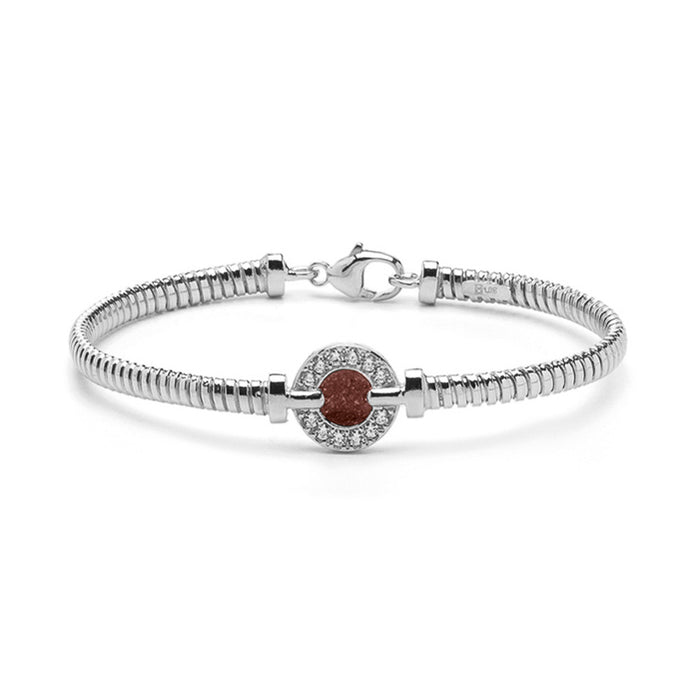 See You Memorial Ashes Bracelet with Zircon Circle Surround (BL 004)