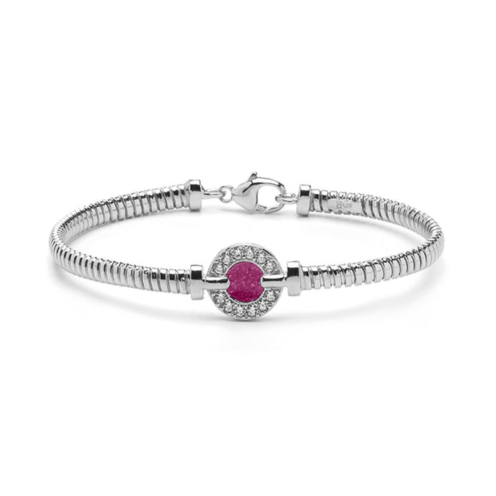 See You Memorial Ashes Bracelet with Zircon Circle Surround (BL 004)
