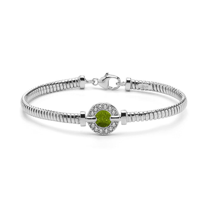 See You Memorial Ashes Bracelet with Zircon Circle Surround (BL 004)