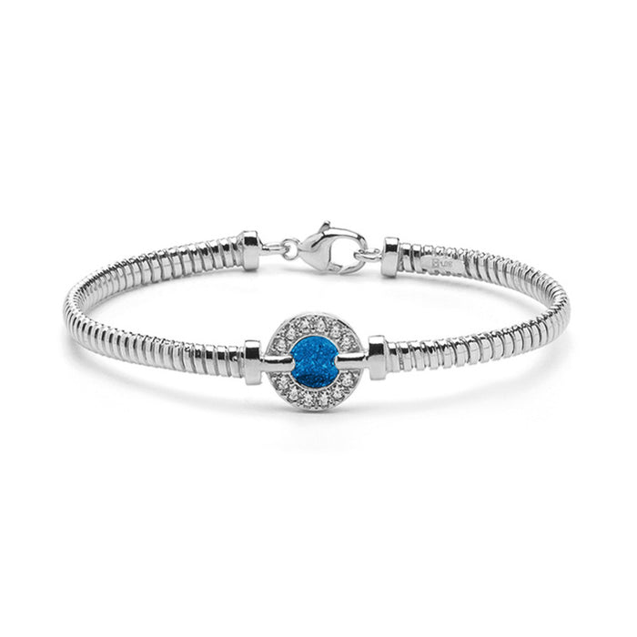 See You Memorial Ashes Bracelet with Zircon Circle Surround (BL 004)