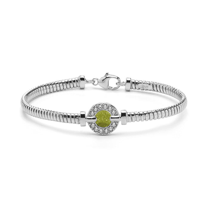 See You Memorial Ashes Bracelet with Zircon Circle Surround (BL 004)