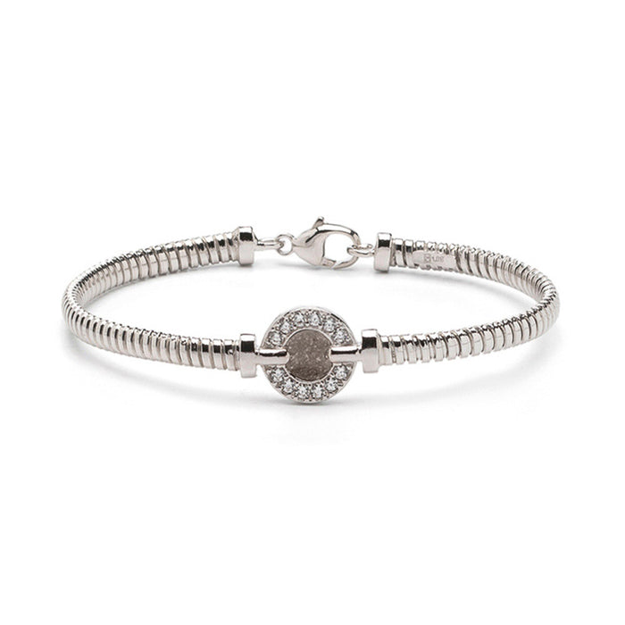 See You Memorial Ashes Bracelet with Zircon Circle Surround (BL 004)
