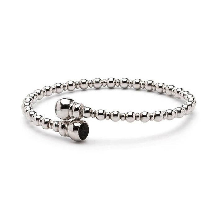 See You Memorial Ashes Silver Flexible Ball Bracelet (BL007)