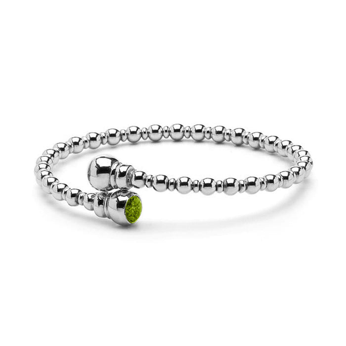 See You Memorial Ashes Silver Flexible Ball Bracelet (BL007)