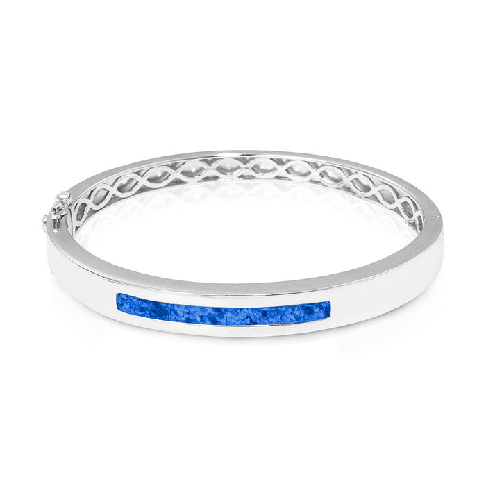 See You Memorial Ashes Silver Polished Groove Bracelet (BL010)