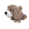 Plush memory dog  with checkered pattern made from loved ones clothes or pets bed.