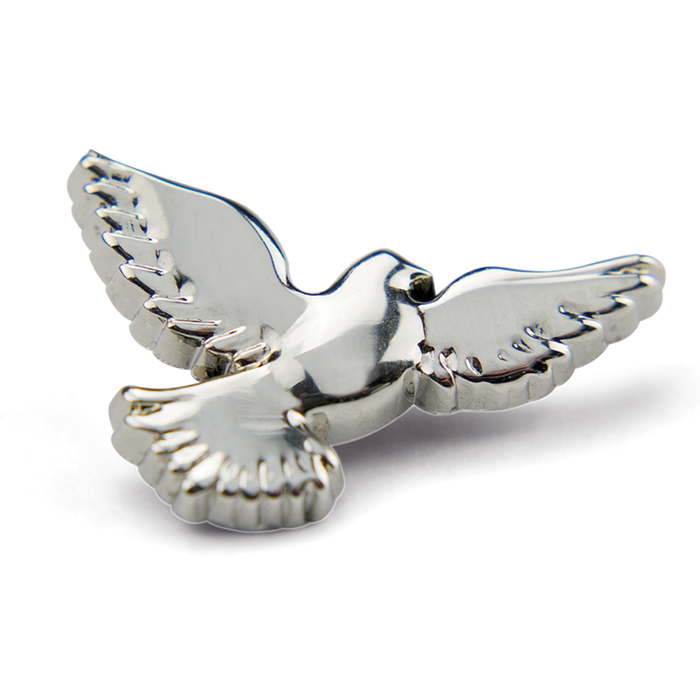 In Memory Pins - Dove Silver Plated Funeral Keepsakes/Favours