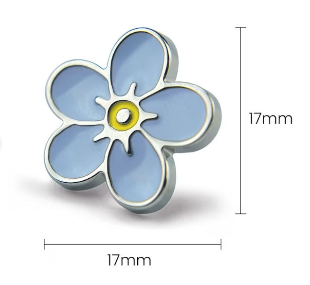 In Memory Pins - Forget me Not Silver Plated Funeral Keepsakes/Favours