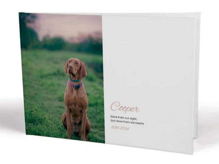 Pet Memorials - Pet Memory Photo Book - Large