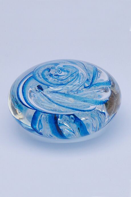 Forever Into Glass Pebble Paperweight