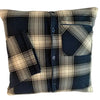 memory pillow from a shirt logo made from loved ones clothes