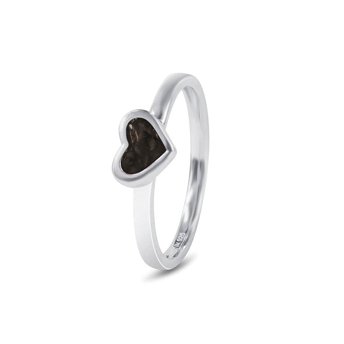 See You Memorial Ashes Silver Heart  Ring (RG011)