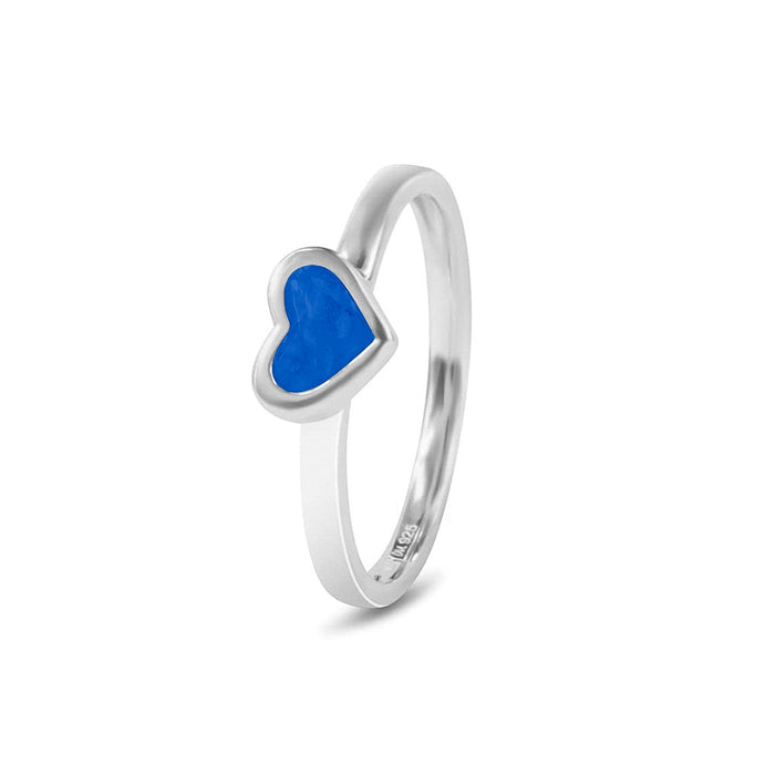 See You Memorial Ashes Silver Heart  Ring (RG011)