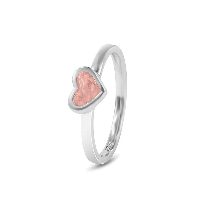 See You Memorial Ashes Silver Heart  Ring (RG011)