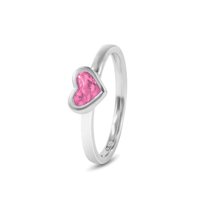 See You Memorial Ashes Silver Heart  Ring (RG011)