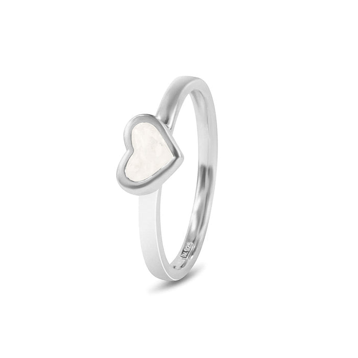 See You Memorial Ashes Silver Heart  Ring (RG011)