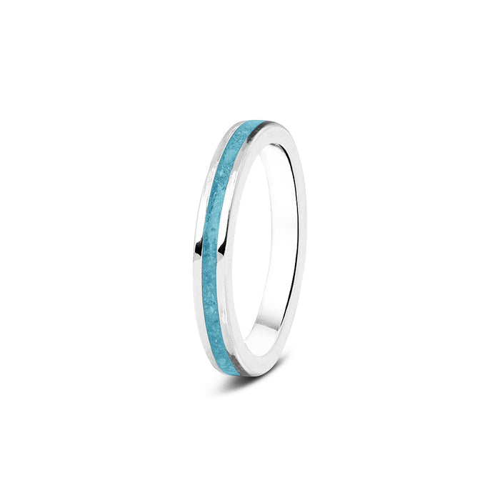 See You Memorial Ashes 9kt White Gold "Eternity" Style Ring (RG046W9)