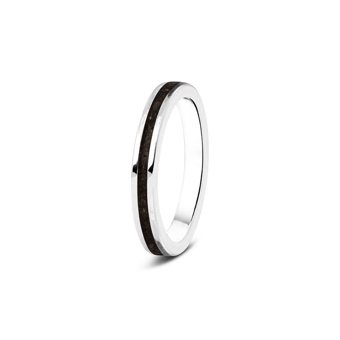 See You Memorial Ashes 9kt White Gold "Eternity" Style Ring (RG046W9)