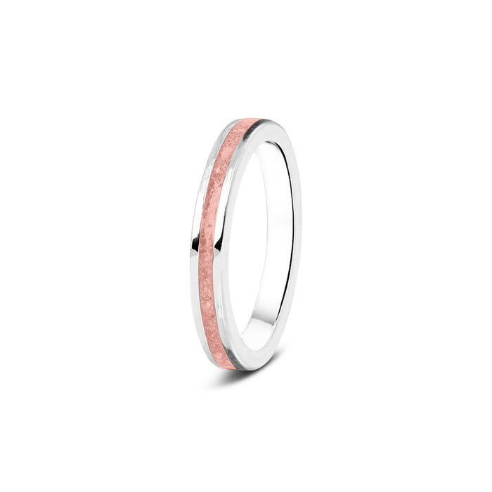 See You Memorial Ashes 9kt White Gold "Eternity" Style Ring (RG046W9)
