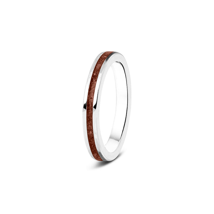 See You Memorial Ashes 9kt White Gold "Eternity" Style Ring (RG046W9)