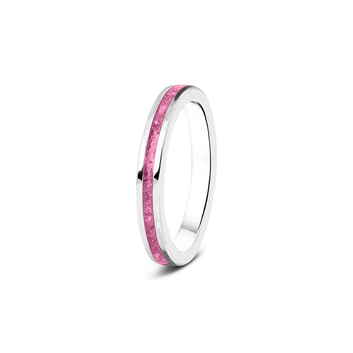 See You Memorial Ashes 9kt White Gold "Eternity" Style Ring (RG046W9)