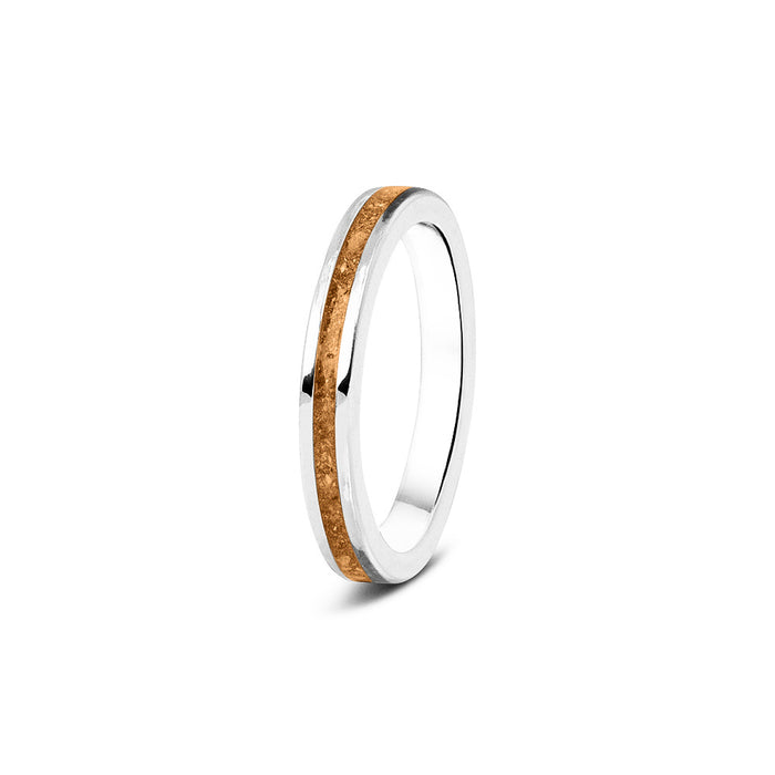 See You Memorial Ashes 9kt White Gold "Eternity" Style Ring (RG046W9)