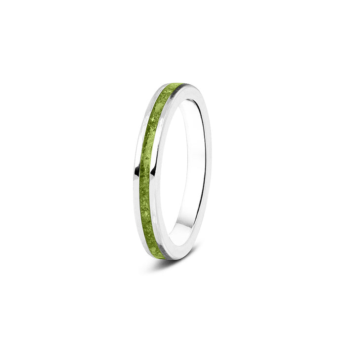 See You Memorial Ashes 9kt White Gold "Eternity" Style Ring (RG046W9)
