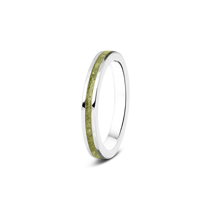 See You Memorial Ashes 9kt White Gold "Eternity" Style Ring (RG046W9)