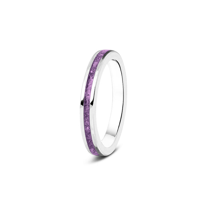 See You Memorial Ashes 9kt White Gold "Eternity" Style Ring (RG046W9)