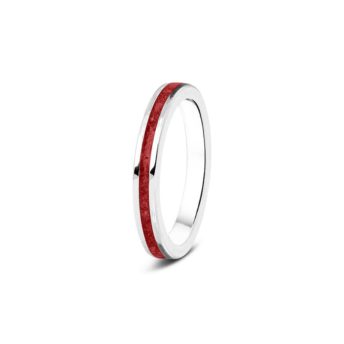 See You Memorial Ashes 9kt White Gold "Eternity" Style Ring (RG046W9)