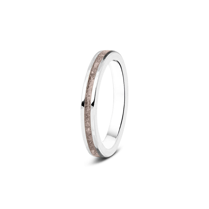 See You Memorial Ashes 9kt White Gold "Eternity" Style Ring (RG046W9)