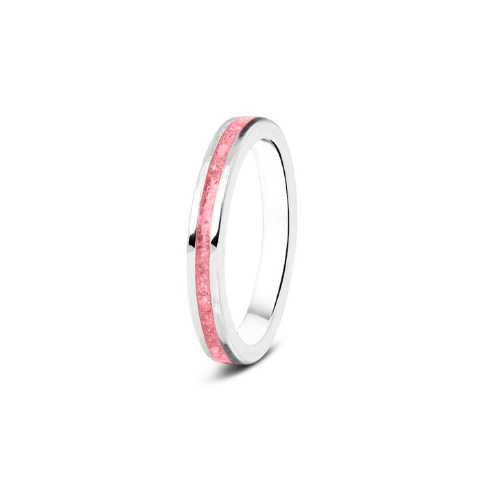 See You Memorial Ashes 9kt White Gold "Eternity" Style Ring (RG046W9)